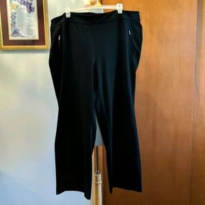 Cato women's petite ponte knit black pants